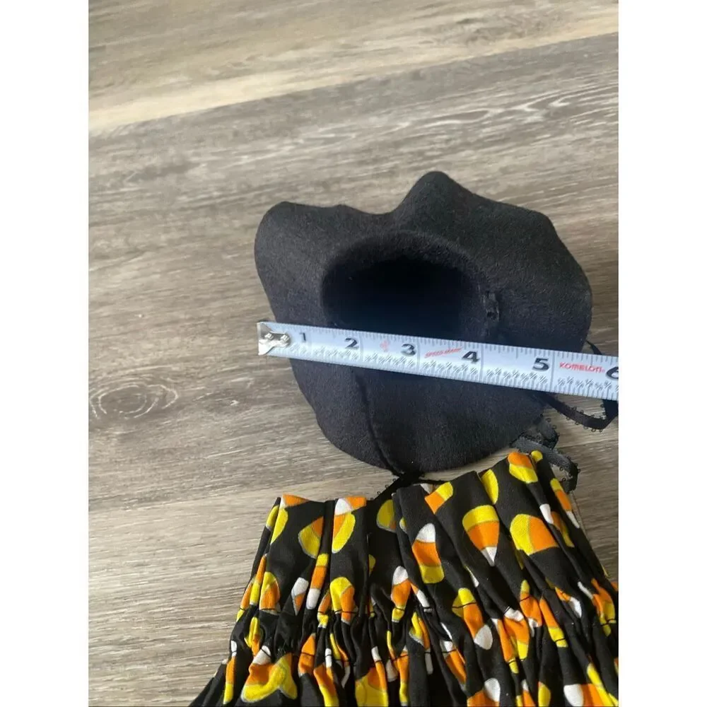 Goose clothes outfit - Halloween candy corn  w/hat for 24-27